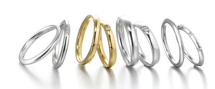 結婚指輪のダイヤのタイプ別デザイン